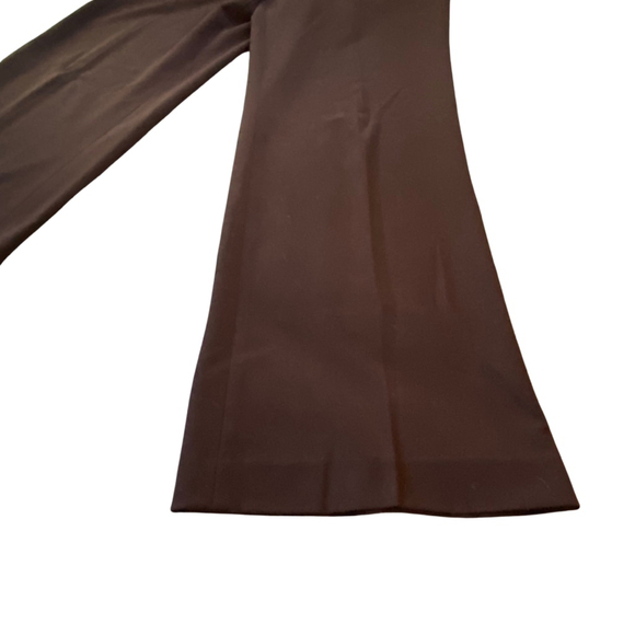 Liz Claiborne Audra Brown Wide Leg Pants Size 8 Belt Office Siren Trouser Career - Picture 5 of 16